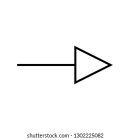 arrow right sign icon