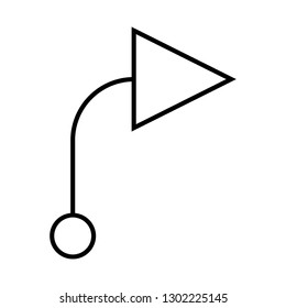 arrow right sign icon