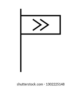 arrow right sign icon