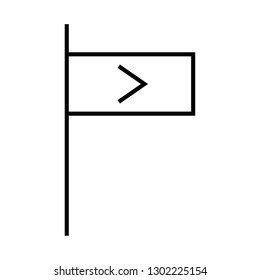arrow right sign icon