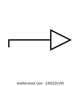 arrow right sign icon