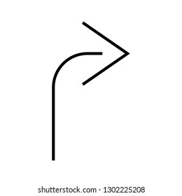 arrow right sign icon
