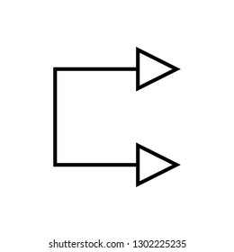 arrow right sign icon