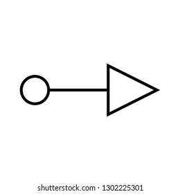 arrow right sign icon