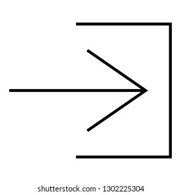 arrow right sign icon