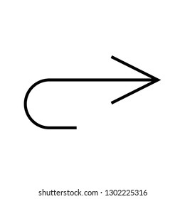 arrow right sign icon