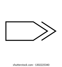 arrow right sign icon