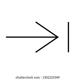 arrow right sign icon