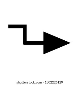 arrow right sign icon