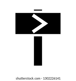 arrow right sign icon