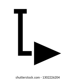 arrow right sign icon