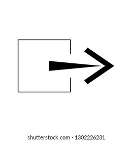 arrow right sign icon