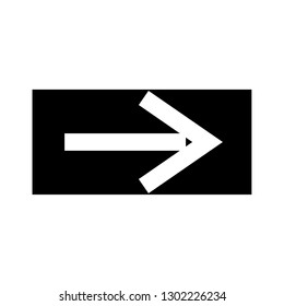 arrow right sign icon
