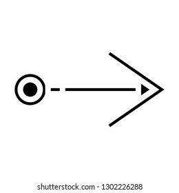 arrow right sign icon