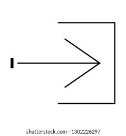 arrow right sign icon