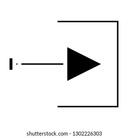 arrow right sign icon