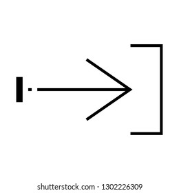 arrow right sign icon