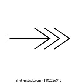 arrow right sign icon