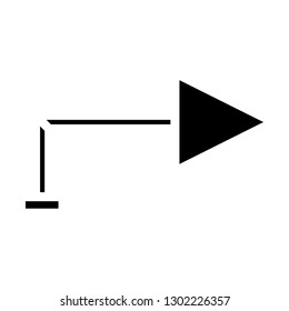 arrow right sign icon