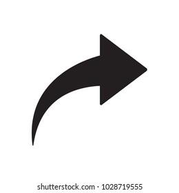 arrow, right sign, redo button vector