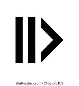 arrow to the right. simple right direction icon