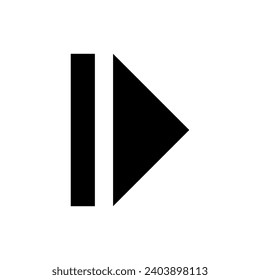 arrow to the right. simple right direction icon