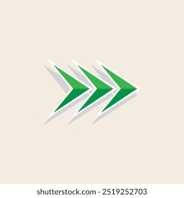 Arrow right sports racing art