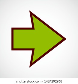 Arrow Right. Vector Color Icon