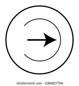 arrow right vector icon