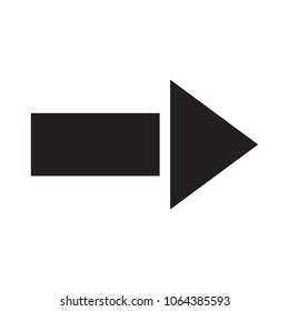 arrow to the right vector icon sign