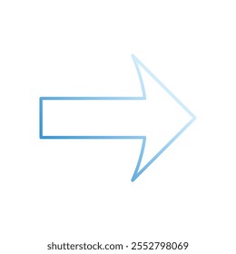 Arrow Right vector icon stock illustration