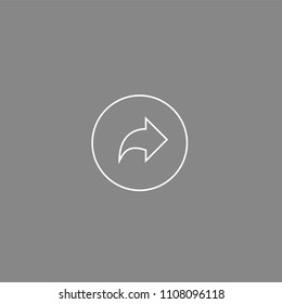 Arrow right White Icon