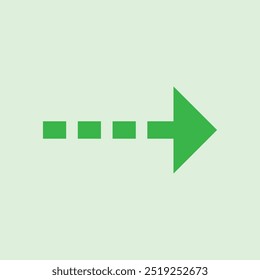 Pfeil nach rechts mit gepunkteter Grafik
