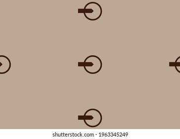 Arrow with a ring. Abstract vector background. Simple design. 