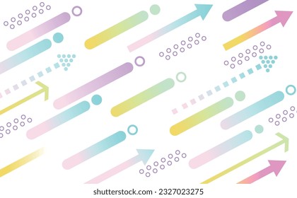 Arrow rising stylish background illustration