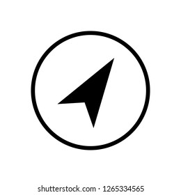 arrow road navigator icon map