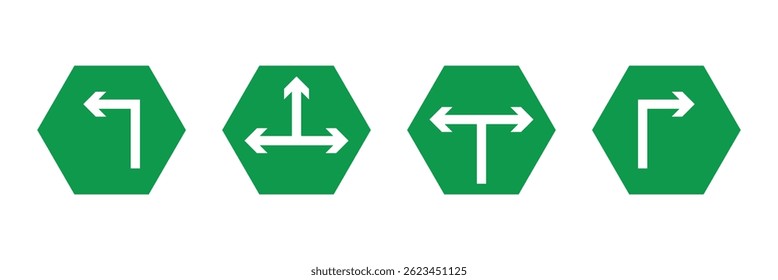 Arrow road signs icon. street sign road mark traffic sign vector illustration.