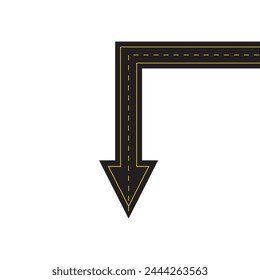 arrow road. vector. EPS 10