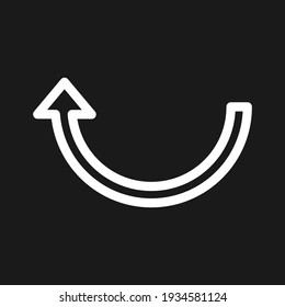Arrow, rotate icon vector image. Can also be used for customer support. Suitable for use on web apps, mobile apps and print media.