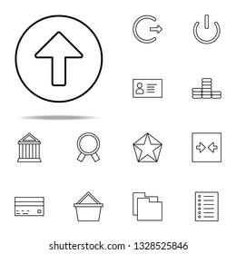 arrow in round icon. Web icons universal set for web and mobile