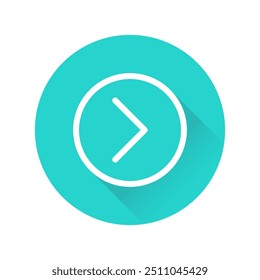 Arrow Round Shadow Blue Color App Icon