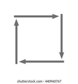 arrow Roundabout different vector icons