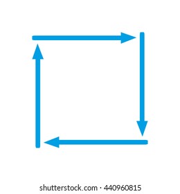 arrow Roundabout different vector icons