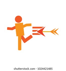 Arrow Run Logo Icon Design