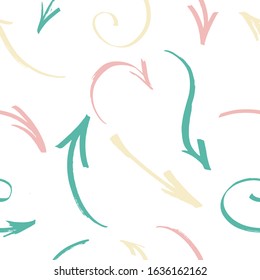 Arrow seamless pattern. Vector seamless texture for web, print, home decor, textile, wrapping paper, wallpaper, invitation card background, spring summer fashion fabric.