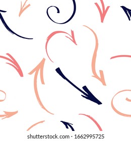 Arrow seamless pattern. Vector seamless texture for web, print, home decor, textile, wrapping paper, wallpaper, invitation card background, spring summer fashion fabric.