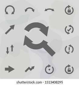 Arrow, search icon. Universal set of arrows for website design and development, app development