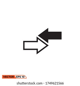 arrow send receive icon design vector illustration template