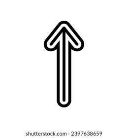 Nach oben Pfeil senden Daten-Glyphsymbol Vektorgrafik. nach oben, Pfeil für das Senden von Datenzeichen. einzelne Symbolillustration