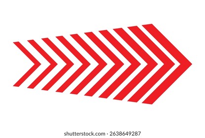 Arrow sequence small to large vector transparent png